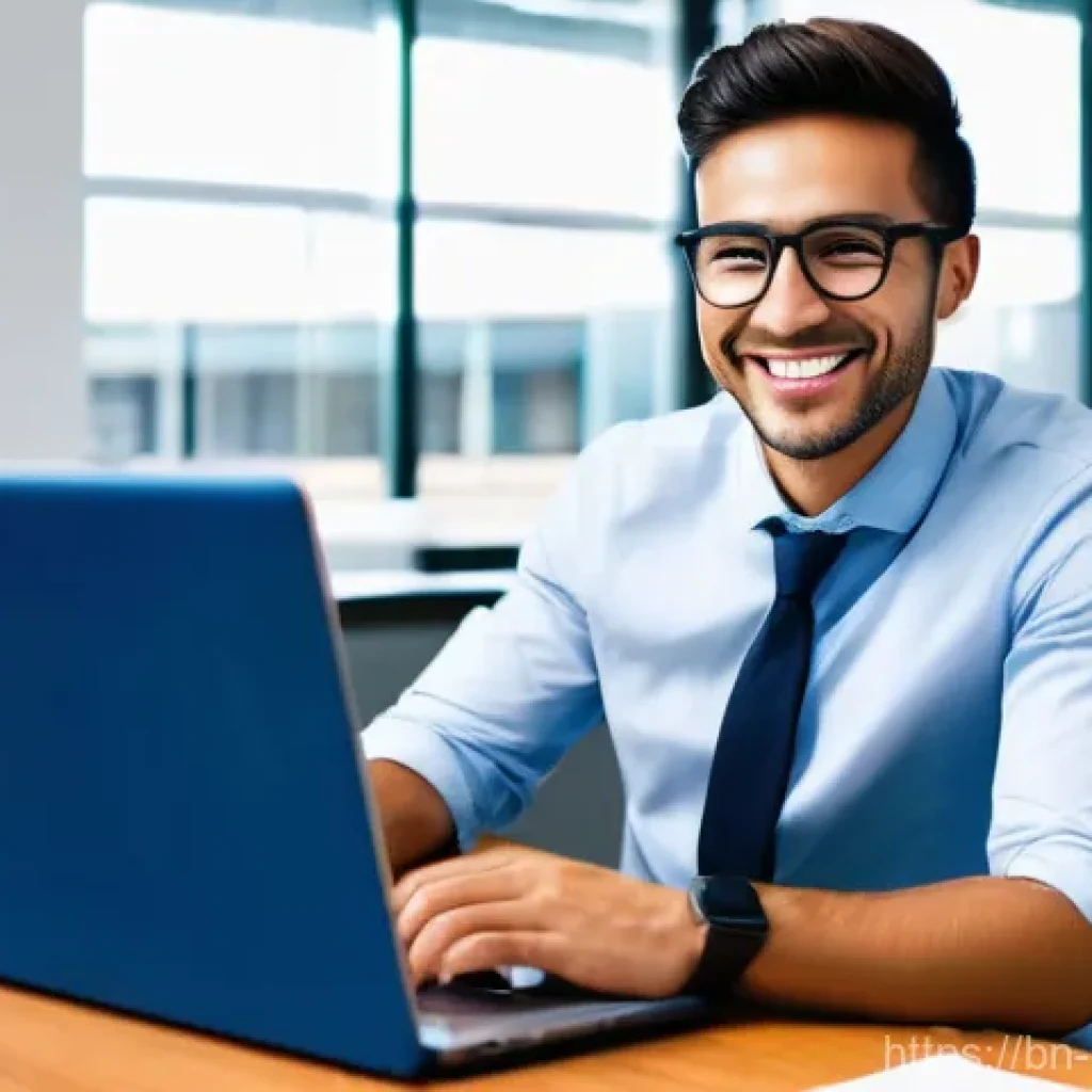 행복한 직장 생활을 위한 팁 - **Prompt 1: The Joy of Accomplishment**
"A young professional, dressed in a smart business casua...