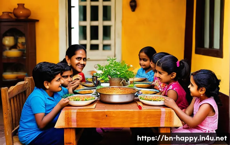 행복한 가정 만들기 - **Prompt:** A diverse, multi-generational family (grandparents, parents, and two children – a boy an...